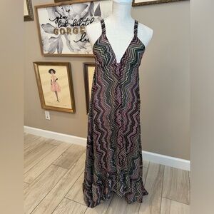 URBAN NOMAD Boho Geometric Flowy Dress